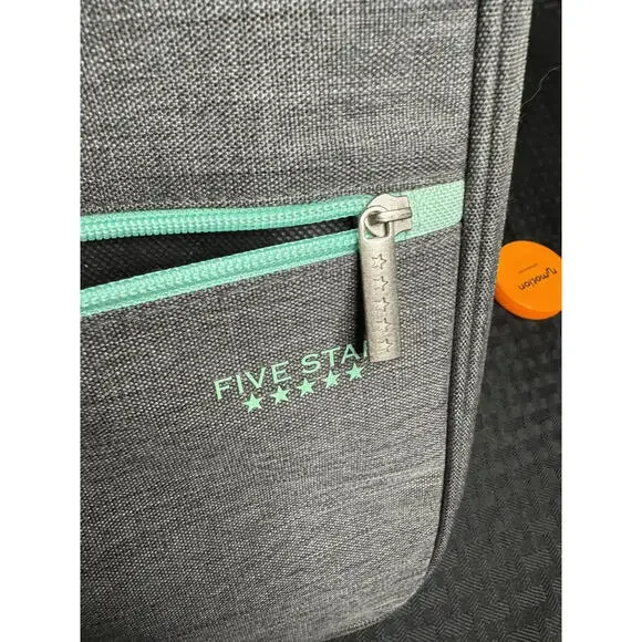 NWOT Five Star Stylish Gray Binder with Mint Accents Perfect for School - Picture 2 of 6